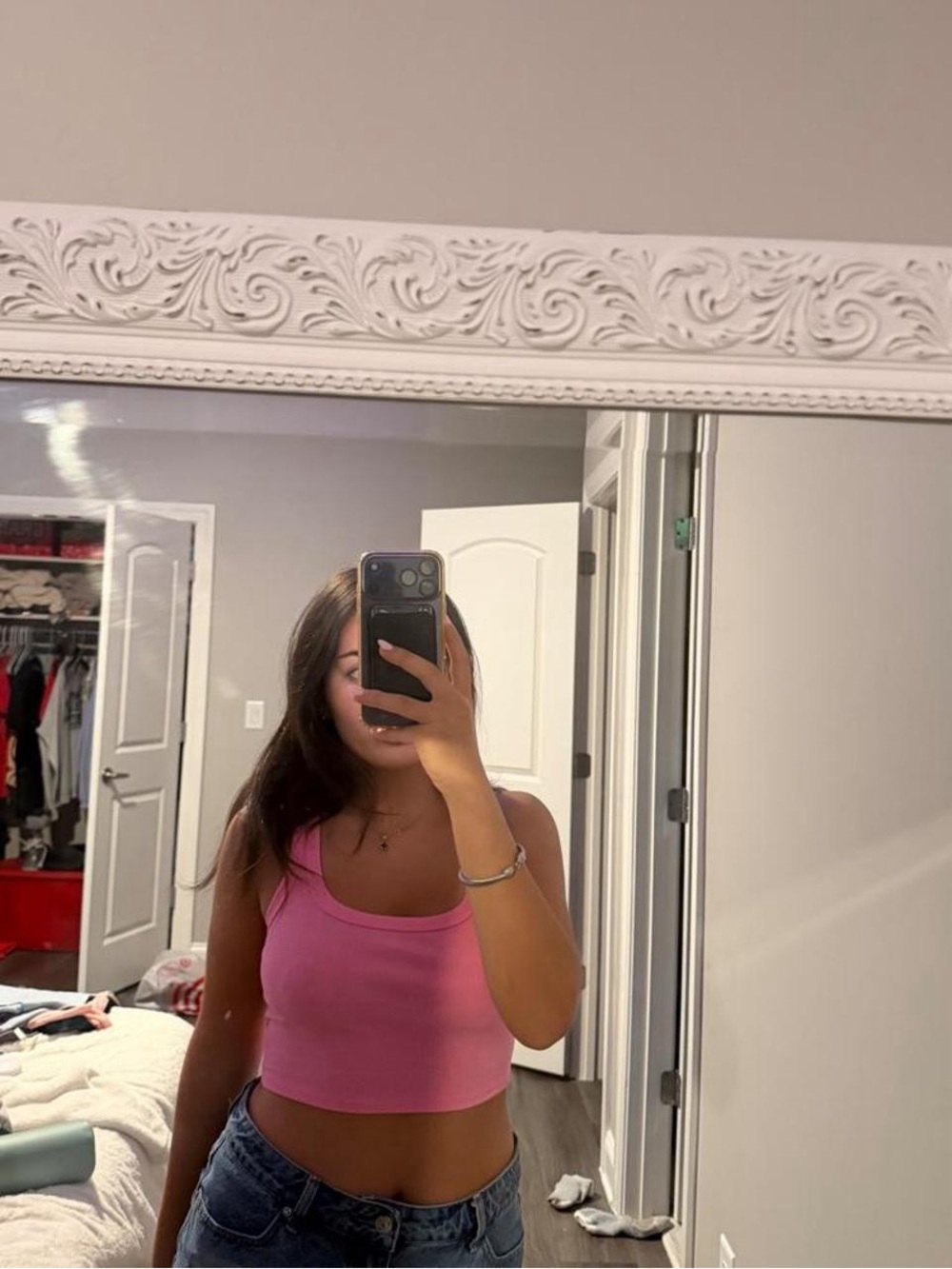 Pink tank top